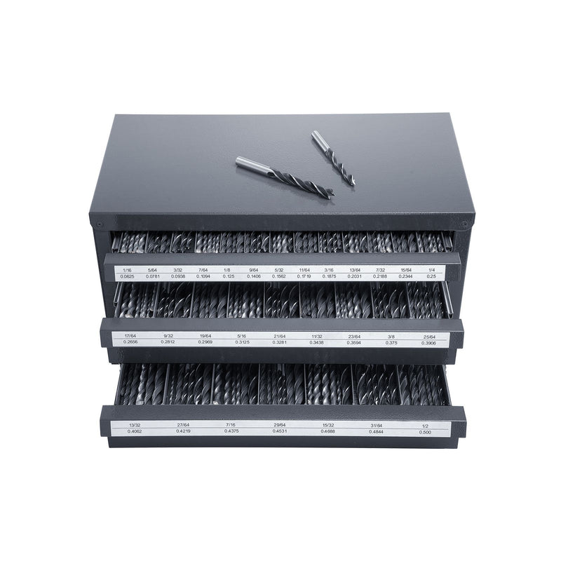 Drill Bit Dispenser Cabinet, Three-Drawer Drill Bit Organizer Cabinet for 1/16