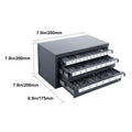 Drill Bit Dispenser Cabinet, Three-Drawer Drill Bit Organizer Cabinet for 1/16
