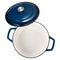 Enameled Cast Iron Dutch Oven 5.7L Blue Induction Oven Safe 260°C