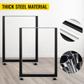 Metal Table Legs Frame 600x720mm Black Dining Desk