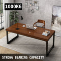 Steel Table Legs 800x720mm Black Metal Dining Office Desk Set 2