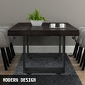 Steel Table Legs 800x720mm Black Metal Dining Office Desk Set 2