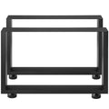 Steel Table Legs 800x720mm Black Metal Dining Office Desk Set 2
