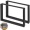 Black Steel Table Legs 35x28 Inch Set of 2 Dining Office Desk