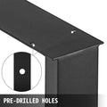 Black Steel Table Legs 35x28 Inch Set of 2 Dining Office Desk
