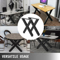 Set of 2 Steel Table Legs, 28\'\'Height 24\'\'Wide Dining Table Legs, Heavy Duty 3.1\