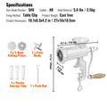 Manual Meat Grinder Cast Iron Heavy Duty Steel Clamp