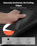 Front Door Mat 2438x1219mm Grey Striped PVC Backing Heavy Duty