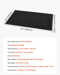 Front Door Mat 2438x1219mm Grey Striped PVC Backing Heavy Duty