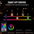 LED Bar Shelf 2 Tier 40 Inch Liquor Bottle Display Whiskey Rack