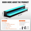 LED Bar Shelf 2 Tier 40 Inch Liquor Bottle Display Whiskey Rack