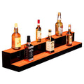 LED Bar Shelf 2 Tier 40 Inch Liquor Bottle Display Whiskey Rack