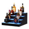 LED Liquor Bottle Display Shelf 4-Step 406mm RF App Control