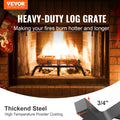 Fireplace Log Grate 533mm Heavy Duty Steel 6 Legs Firewood Rack