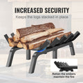 Fireplace Log Grate 533mm Heavy Duty Steel 6 Legs Firewood Rack