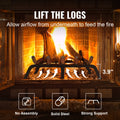 Fireplace Log Grate 533mm Heavy Duty Steel 6 Legs Firewood Rack