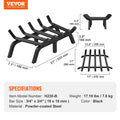 Fireplace Log Grate 533mm Heavy Duty Steel 6 Legs Firewood Rack
