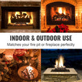 Fireplace Log Grate 600mm Heavy Duty Steel 6 Legs Indoor Outdoor