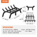 Fireplace Log Grate 600mm Heavy Duty Steel 6 Legs Indoor Outdoor