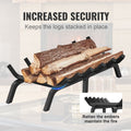 Fireplace Log Grate 685.8mm Heavy Duty 6 Legs Steel Bars