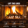 Fireplace Log Grate 685.8mm Heavy Duty 6 Legs Steel Bars