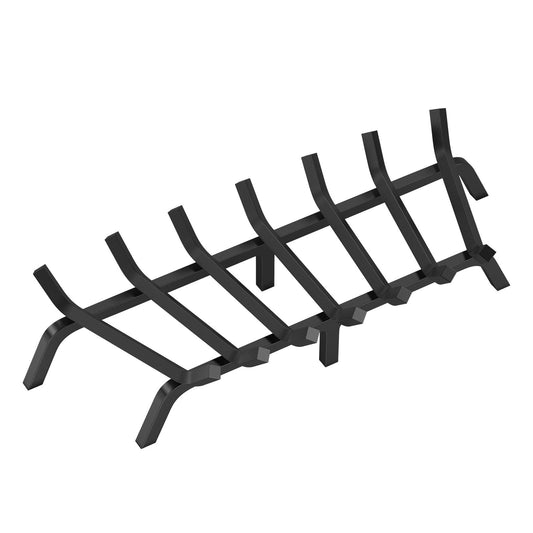 Fireplace Log Grate 762mm Heavy Duty Steel 6 Legs Indoor Outdoor