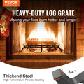 Fireplace Log Grate 762mm Heavy Duty Steel 6 Legs Indoor Outdoor