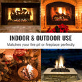 Fireplace Log Grate 762mm Heavy Duty Steel 6 Legs Indoor Outdoor
