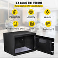 Safe Box 0.8 Cu Ft Fingerprint Digital Keypad 2 Keys Steel