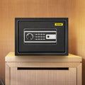 Safe Box 0.8 Cu Ft Fingerprint Digital Keypad 2 Keys Steel