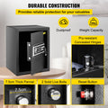 Safe Box 1.7 cu.ft Fingerprint Digital Keypad Steel Money Jewelry