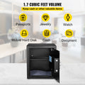 Safe Box 1.7 cu.ft Fingerprint Digital Keypad Steel Money Jewelry