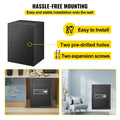 Safe Box, 2.1 CU.FT Fingerprint Safe Box for Money w/ 2 Keys & Digital Keypad, Q235 Steel Safe Box for Storing Cash, Jewelry, Pistols, Documents, Watches in Home & Office & Hotel