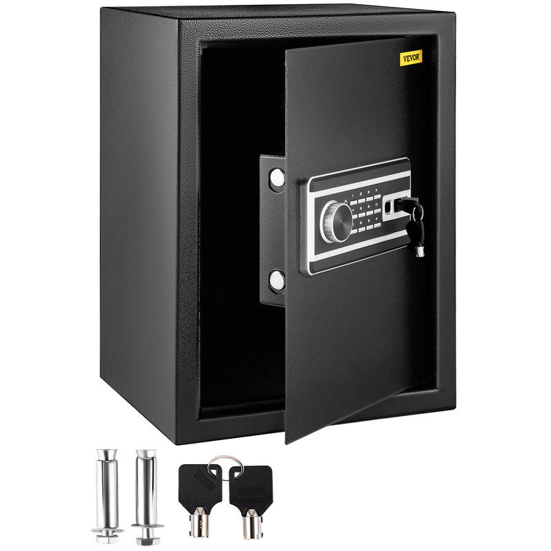 Safe Box 2.1 Cu.Ft Fingerprint Digital Keypad Steel Home Office Cash