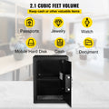 Safe Box 2.1 Cu.Ft Fingerprint Digital Keypad Steel Home Office Cash