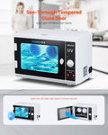 Nail Tool Ultrasonic Cleaner 12L Tempered Glass Timer 185nm UV