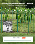 Garden Stakes 50 Pack 1170mm Plastic Coated Metal Tomato Plant Support