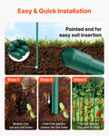 Garden Stakes 25 Pack 1800mm Metal Tomato Plant Support Non-Slip