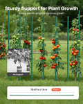 Garden Stakes 50 Pack 1800mm Plastic Coated Metal Tomato Plant Support