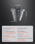 16 Piece Ratcheting Wrench Set Metric 8-24mm Cr-V Steel