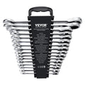 16 Piece Ratcheting Wrench Set Metric 8-24mm Cr-V Steel