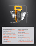 Combination Wrench Set 8-Piece Metric 8-19mm Organiser