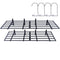 2PCS 72x24in Garage Storage Shelving Wall Mounted Heavy Duty Shelves Rack