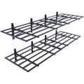 2PCS 72x24in Wall Mounted Garage Storage Shelves Heavy Duty Rack