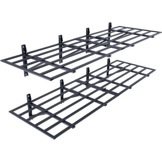 2PCS 72x24in Wall Mounted Garage Storage Shelves Heavy Duty Rack
