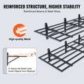 2PCS 72x24in Wall Mounted Garage Storage Shelves Heavy Duty Rack