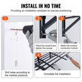 2PCS 72x24in Wall Mounted Garage Storage Shelves Heavy Duty Rack