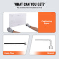 2PCS 72x24in Wall Mounted Garage Storage Shelves Heavy Duty Rack