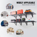 2PCS 72x24in Wall Mounted Garage Storage Shelves Heavy Duty Rack