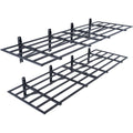 2PCS 72x24in Wall Mounted Garage Storage Shelves Heavy Duty Rack
